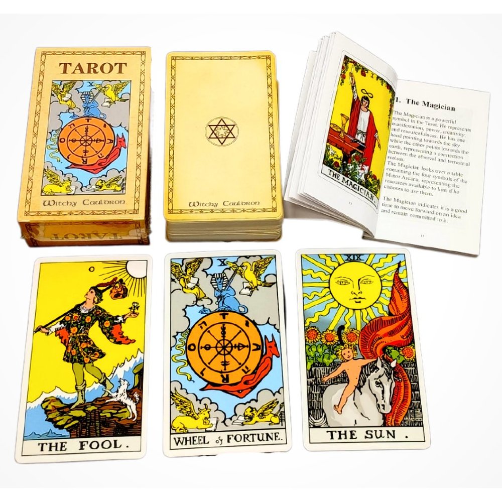 Tarot Cards With Guide Book For Beginner Rider Card Deck